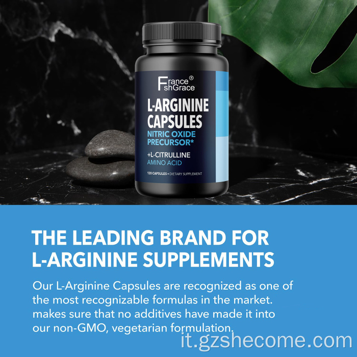 Shecome L-Arginina 120 capsule Supporto muscolare di resistenza